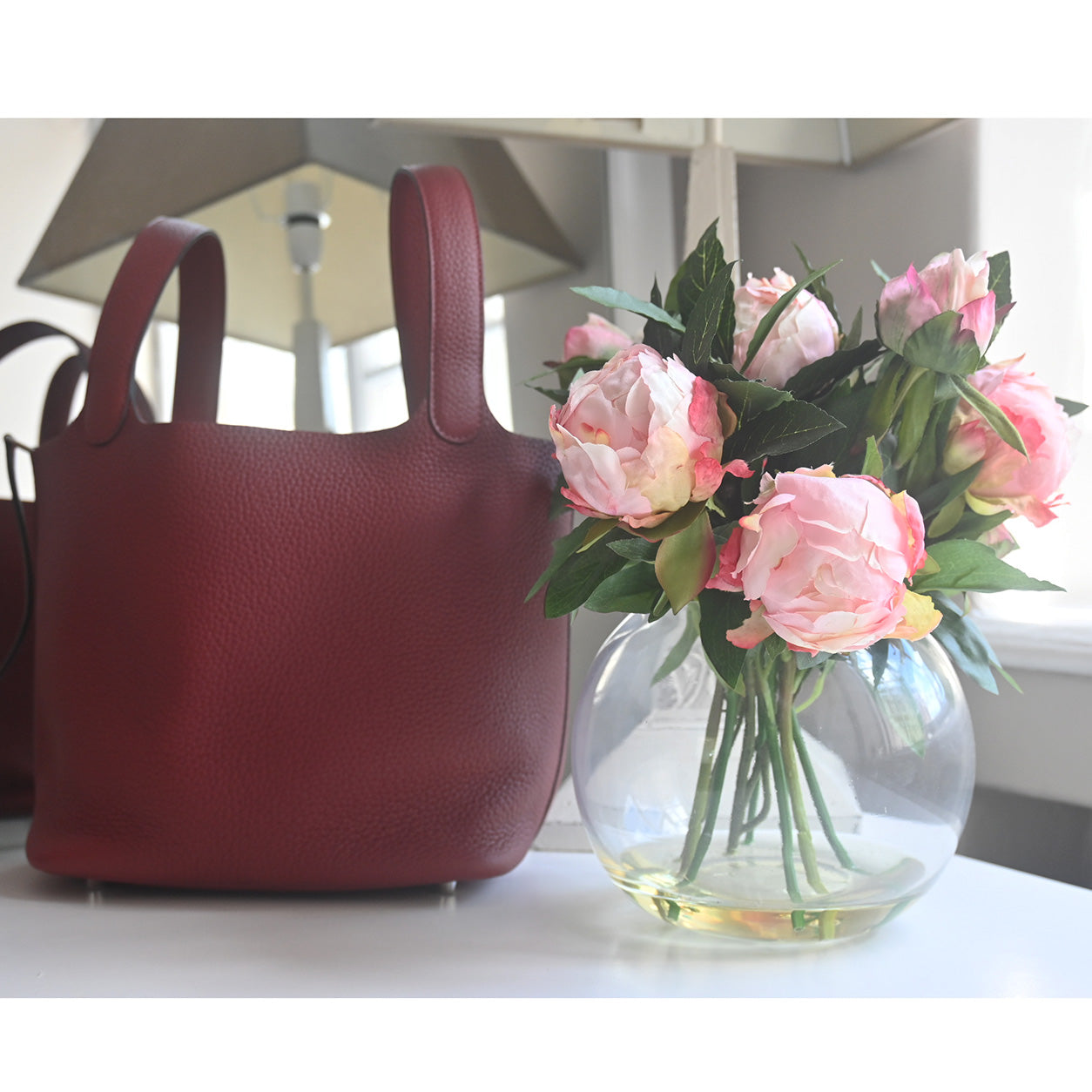 Hermès Picotin 22cm Rouge H Clemence PHW