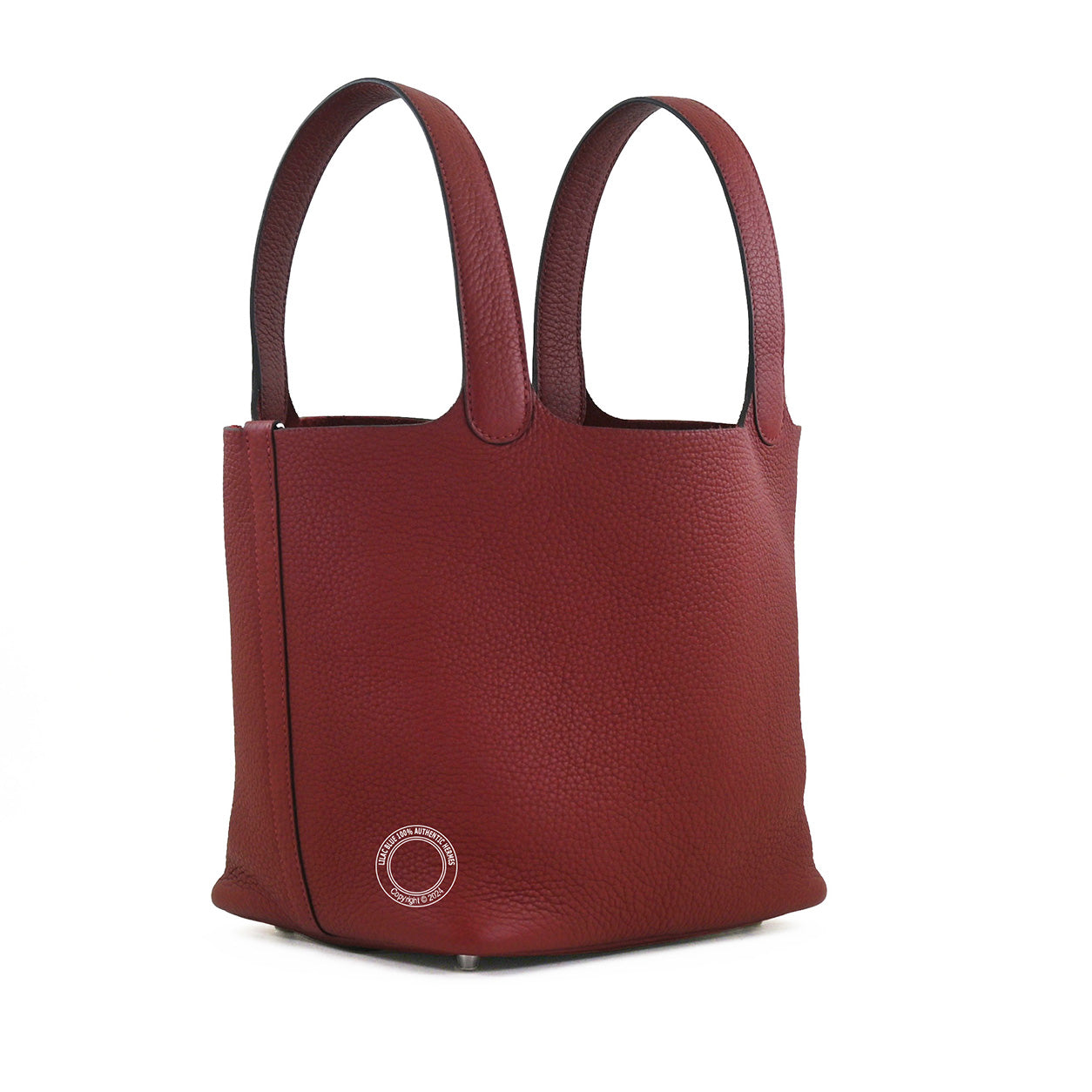 Hermès Picotin 22cm Rouge H Clemence PHW