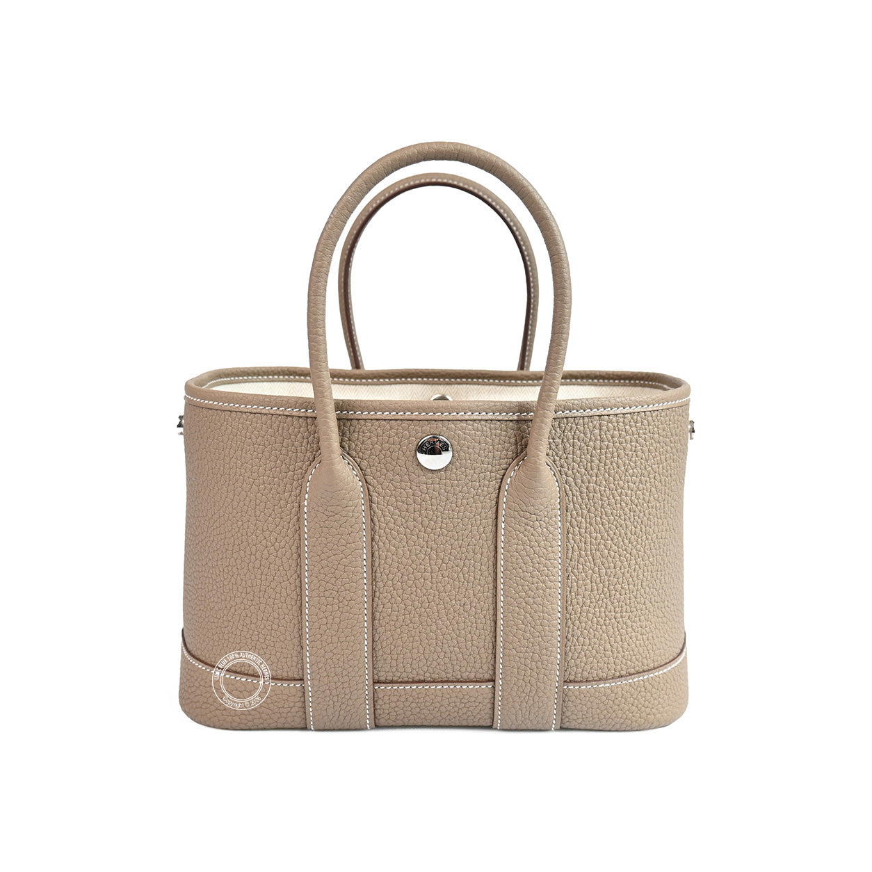 Hermès Garden Party 23cm Etoupe Negonda PHW