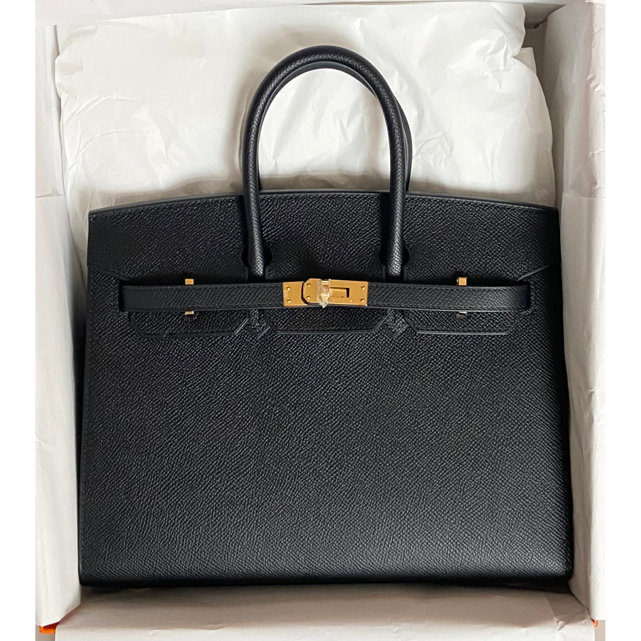 Hermès Birkin 25cm Black Sellier Epsom GHW