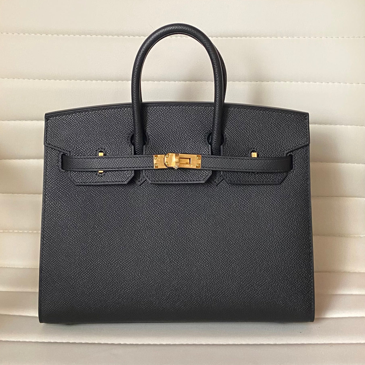 Hermès Birkin 25cm Black Sellier Epsom GHW