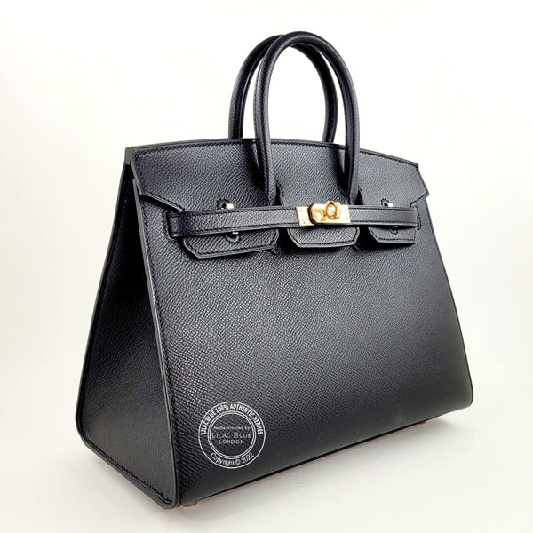 Hermès Birkin 25cm Black Sellier Epsom RGHW