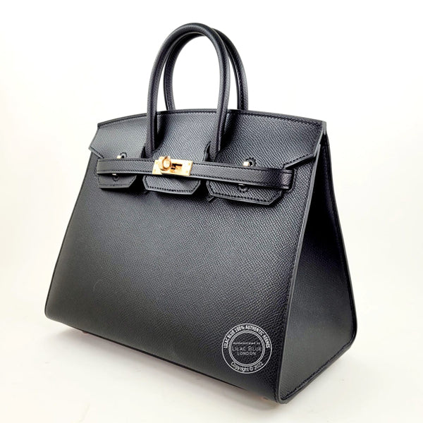 Hermès Birkin 25cm Black Sellier Epsom RGHW