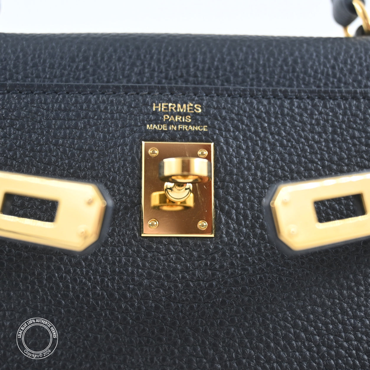 Hermès Kelly 25cm Black Togo GHW