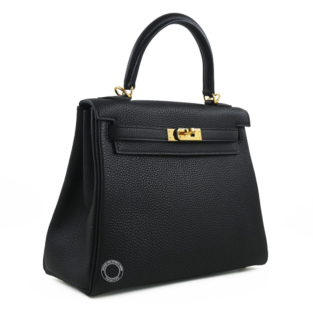 Hermès Kelly 25cm Black Togo GHW