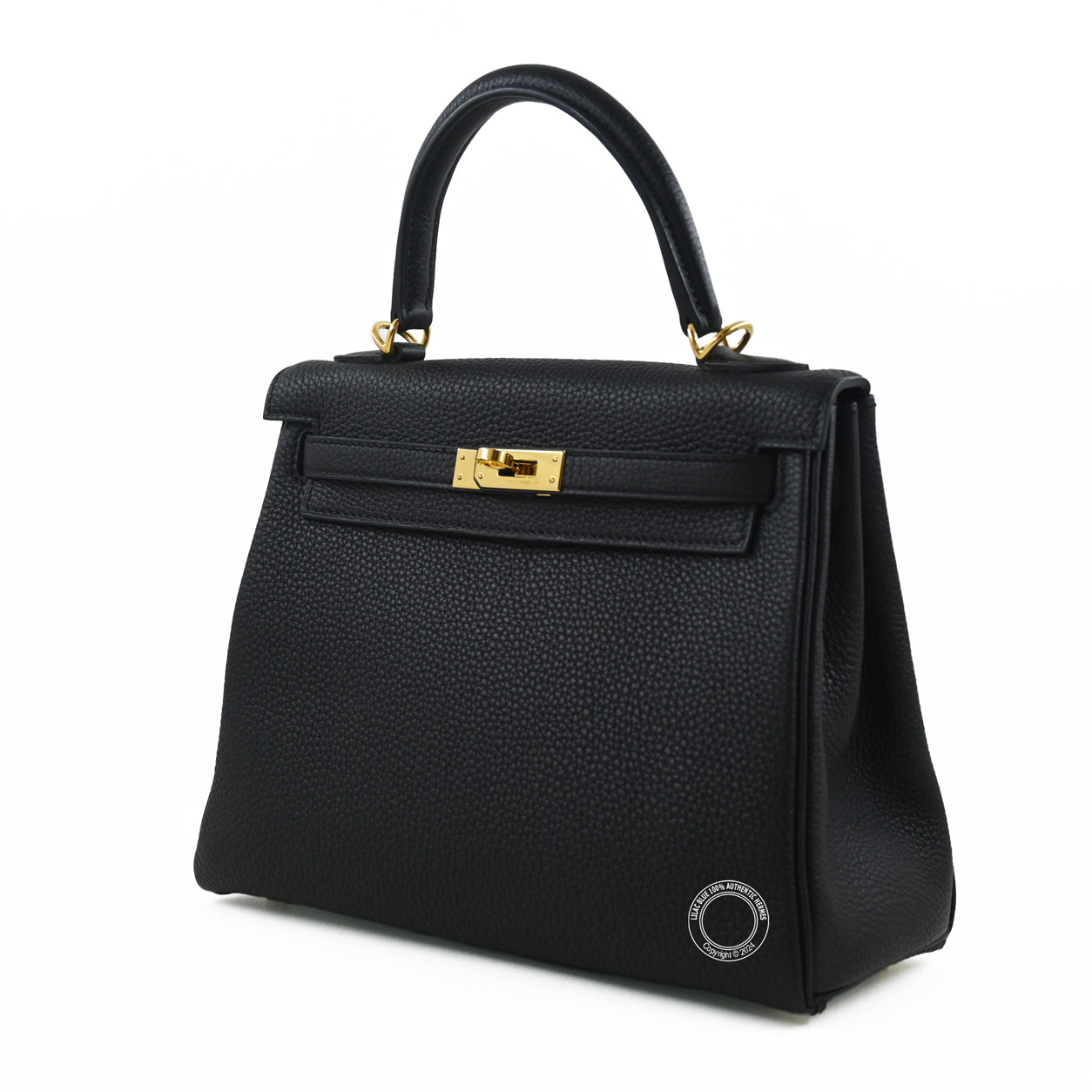 Hermès Kelly 25cm Black Togo GHW