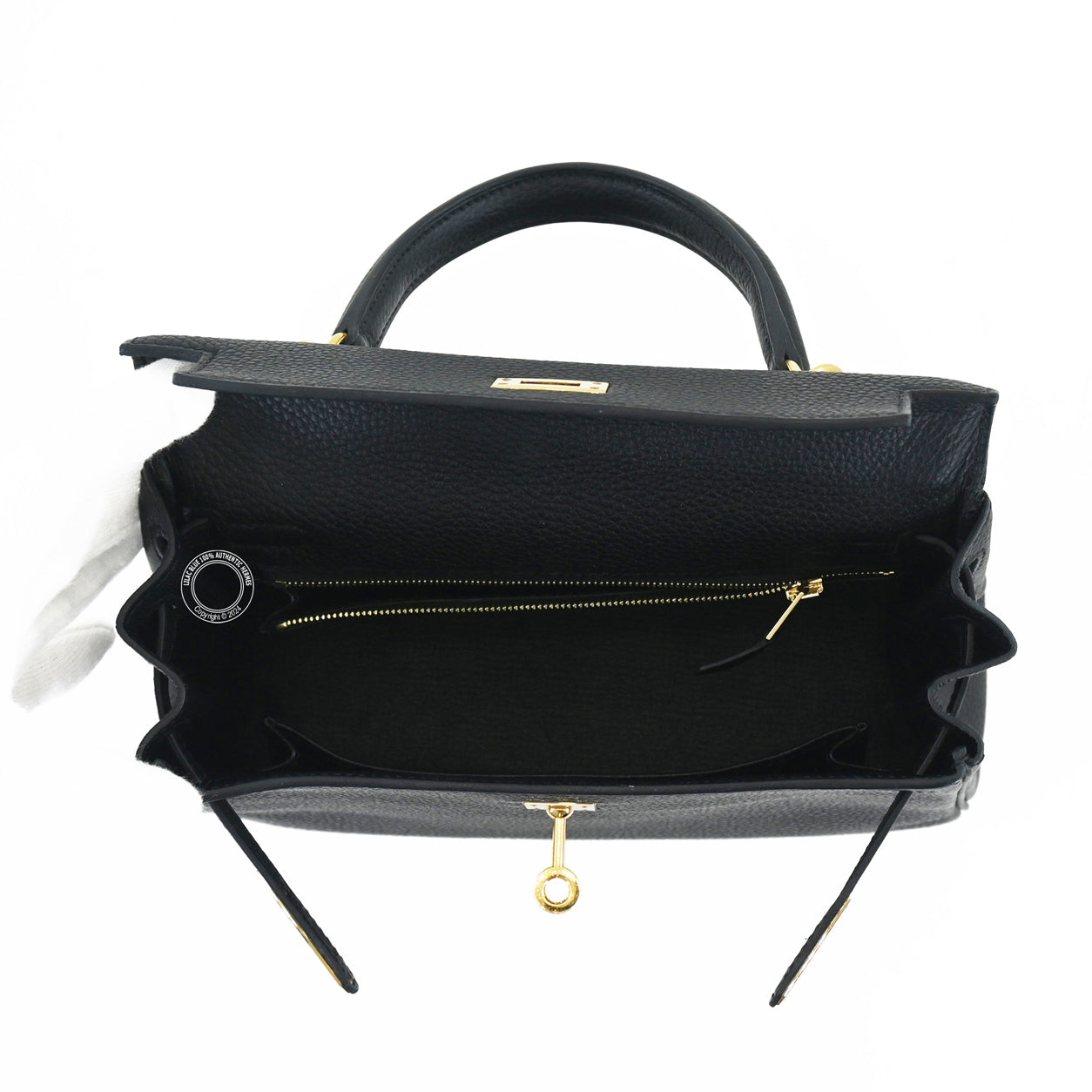 Hermès Kelly 25cm Black Togo GHW