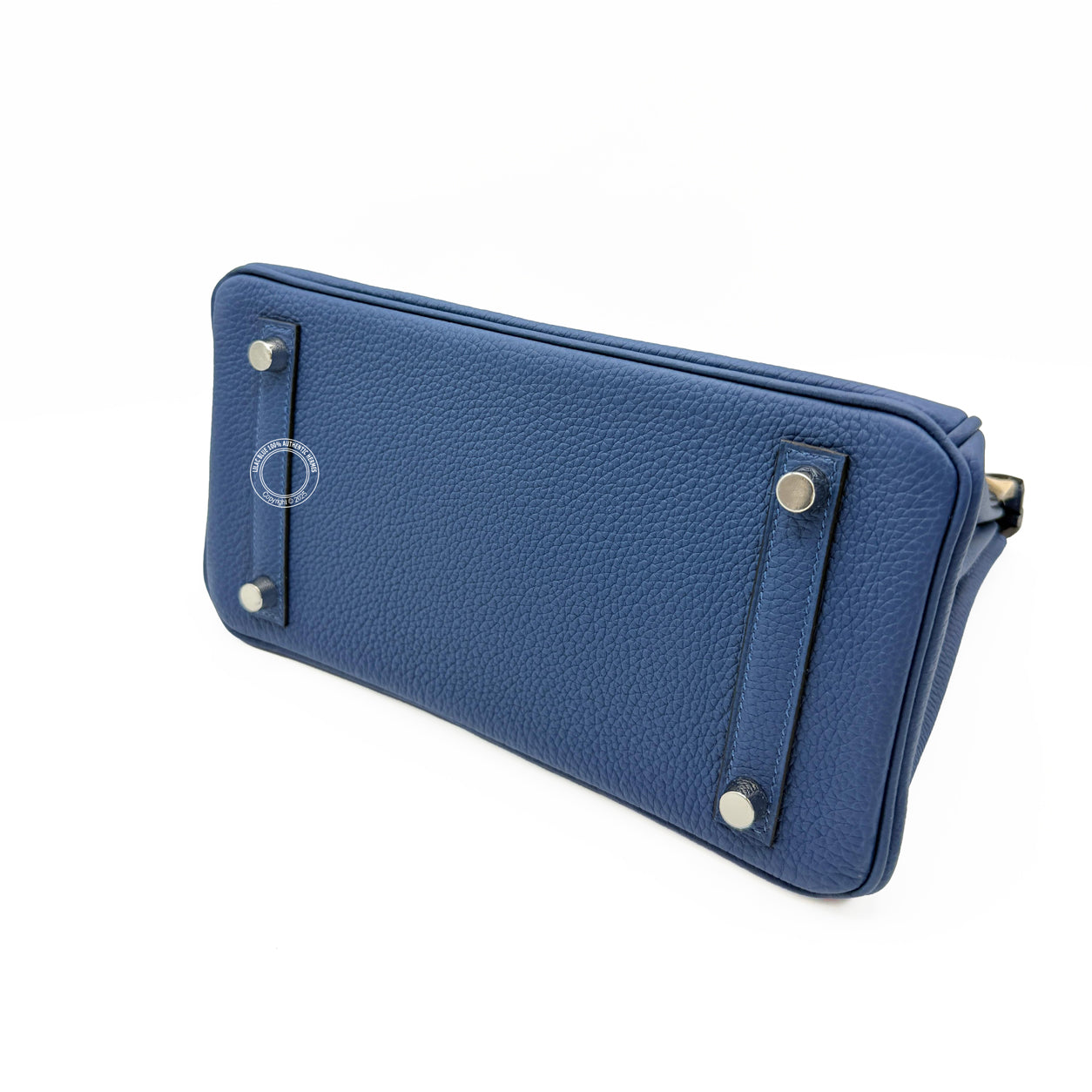 Hermes Birkin 25cm Bleu Tie Togo PHW