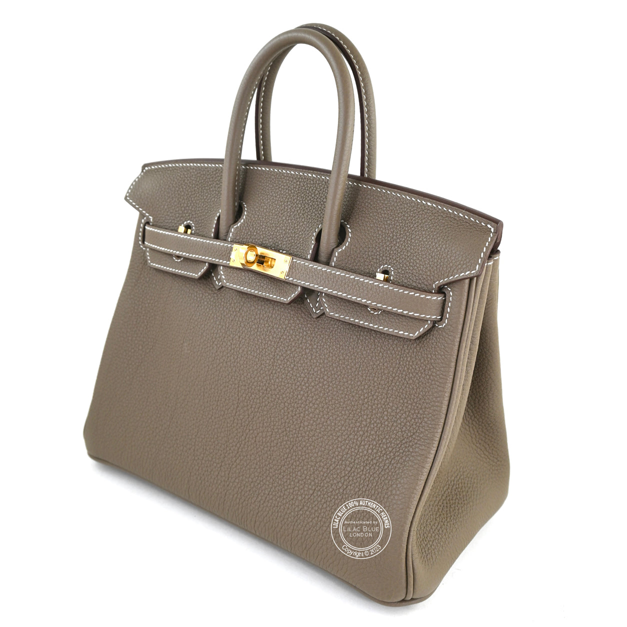 Hermès Birkin 25cm Etoupe Togo GHW
