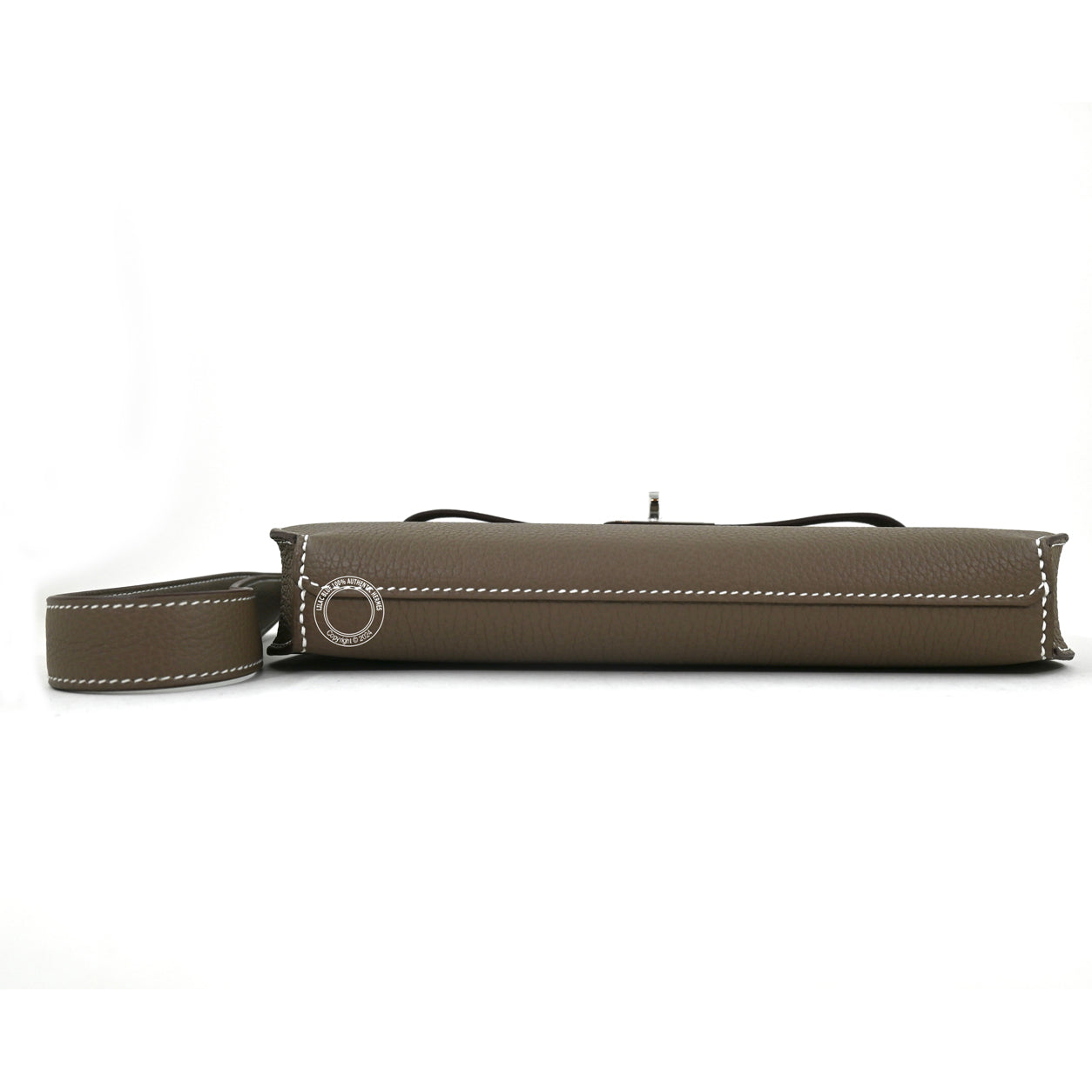 Hermès Kelly Depeche 25cm Etoupe Togo PHW