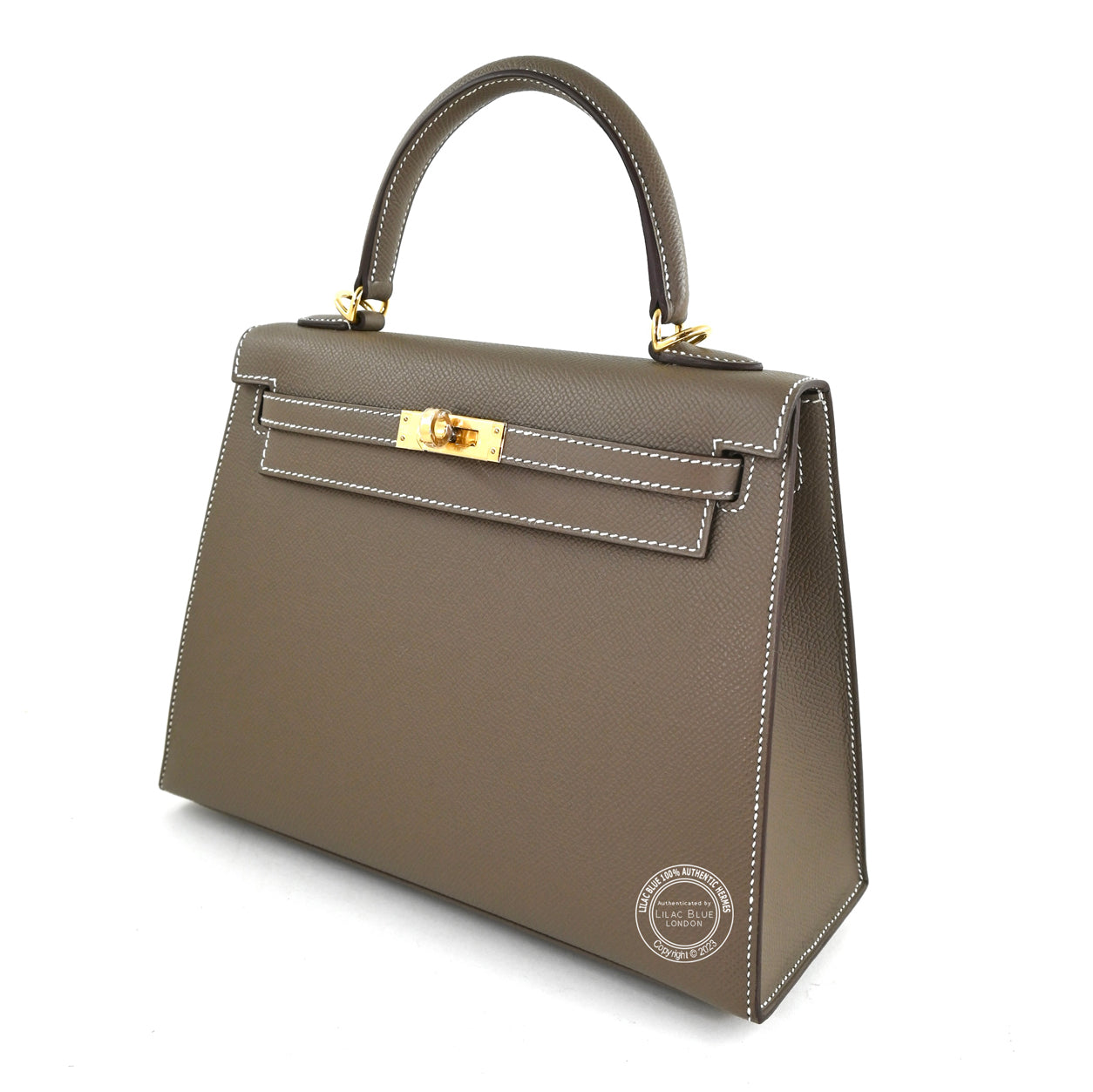 Hermès Kelly 25cm Etoupe Epsom GHW