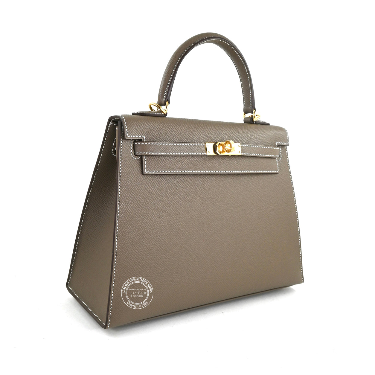 Hermès Kelly 25cm Etoupe Epsom GHW