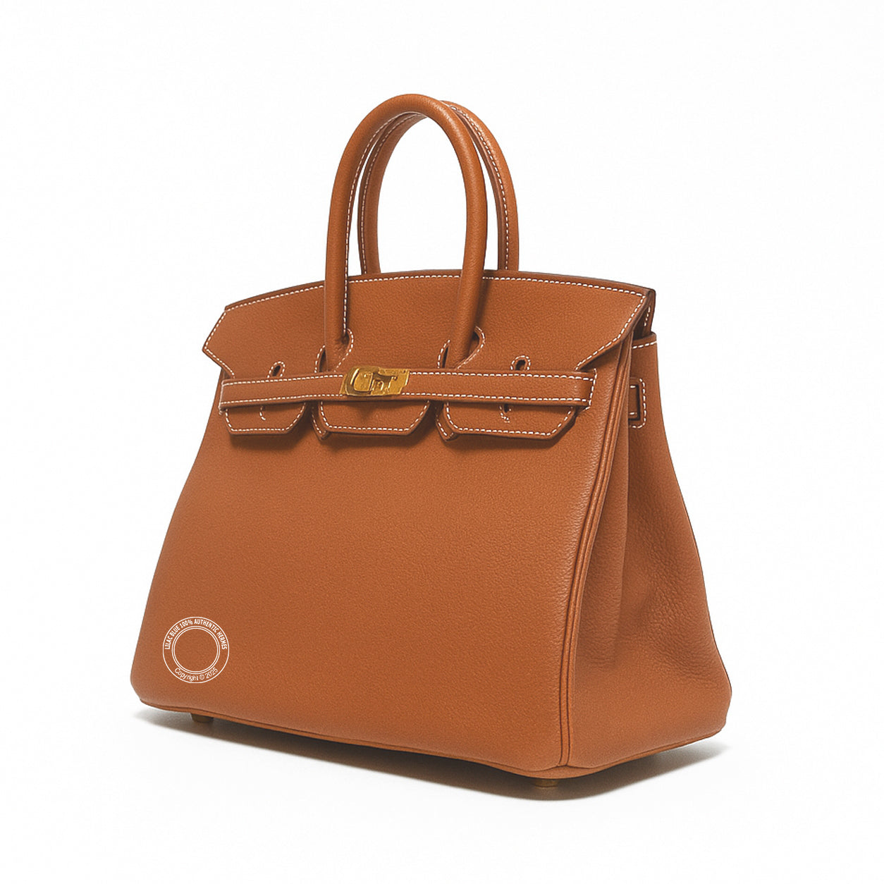 Hermes Birkin 25cm Fauve Barenia GHW