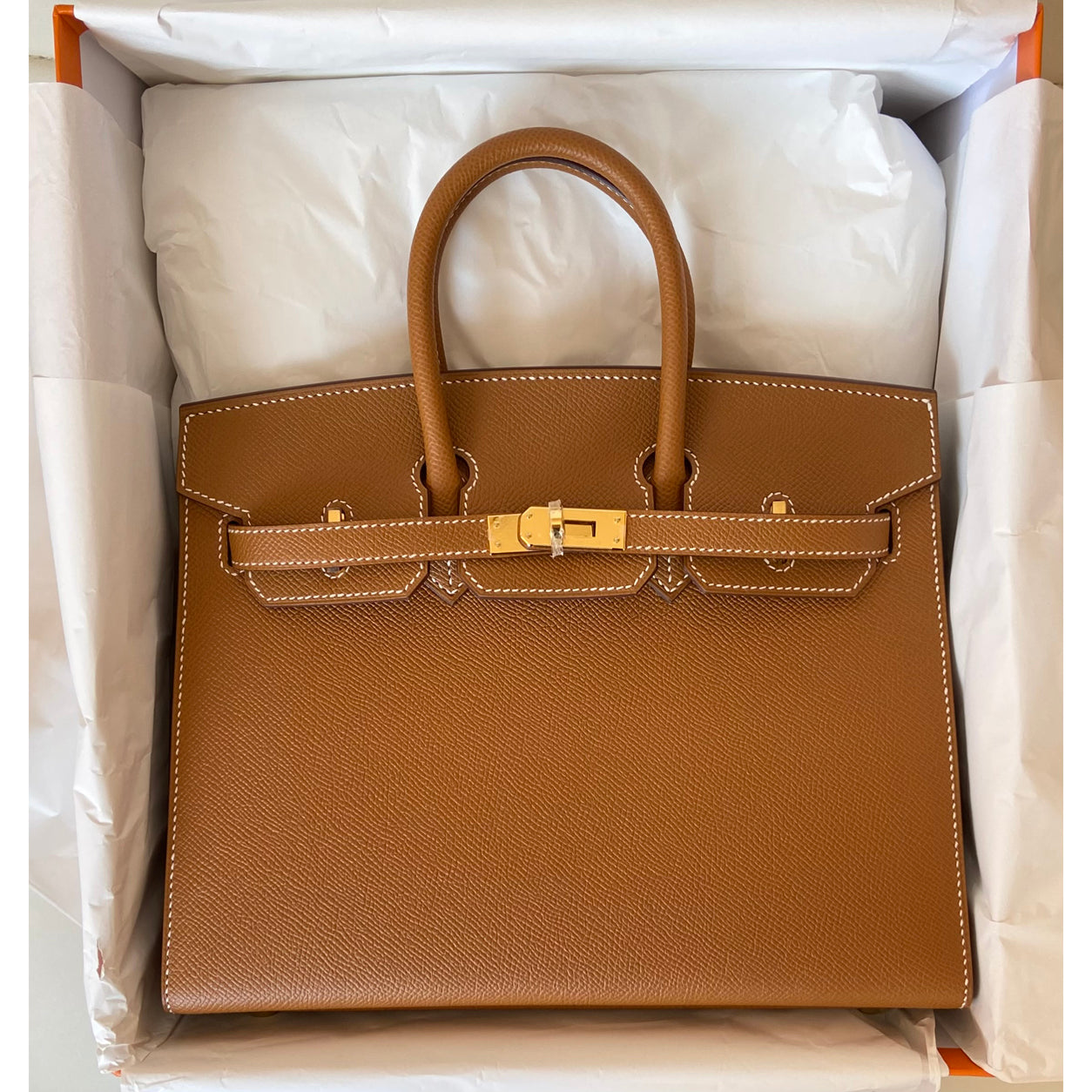 Hermès Birkin 25cm Gold Sellier Epsom GHW