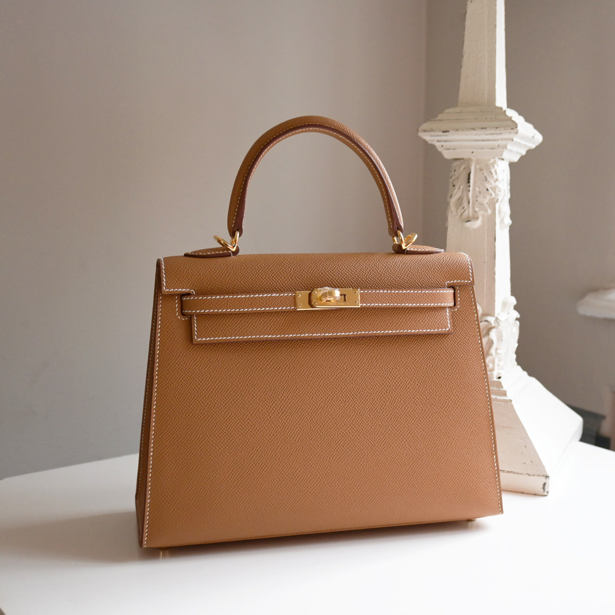 Hermès Kelly 25cm Gold Epsom GHW