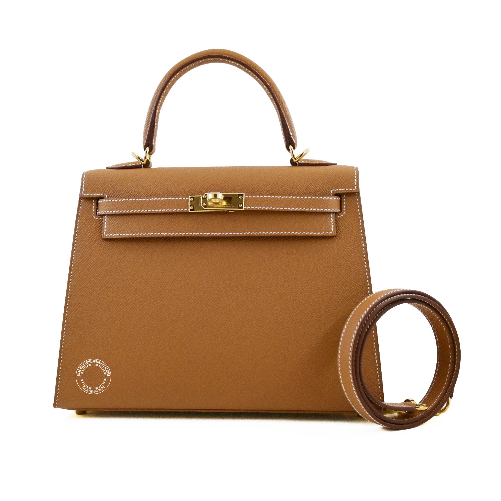 Hermès Kelly 25cm Gold Epsom GHW