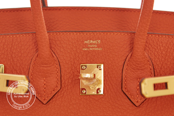 Hermès Birkin 25cm Orange Togo GHW - Preloved