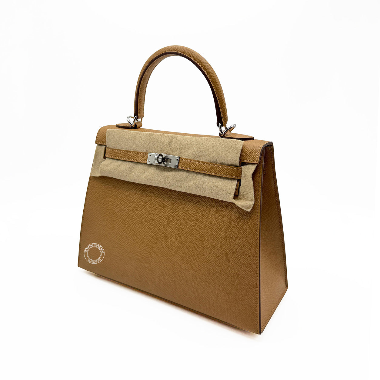 Hermès Kelly 25cm Biscuit Epsom PHW
