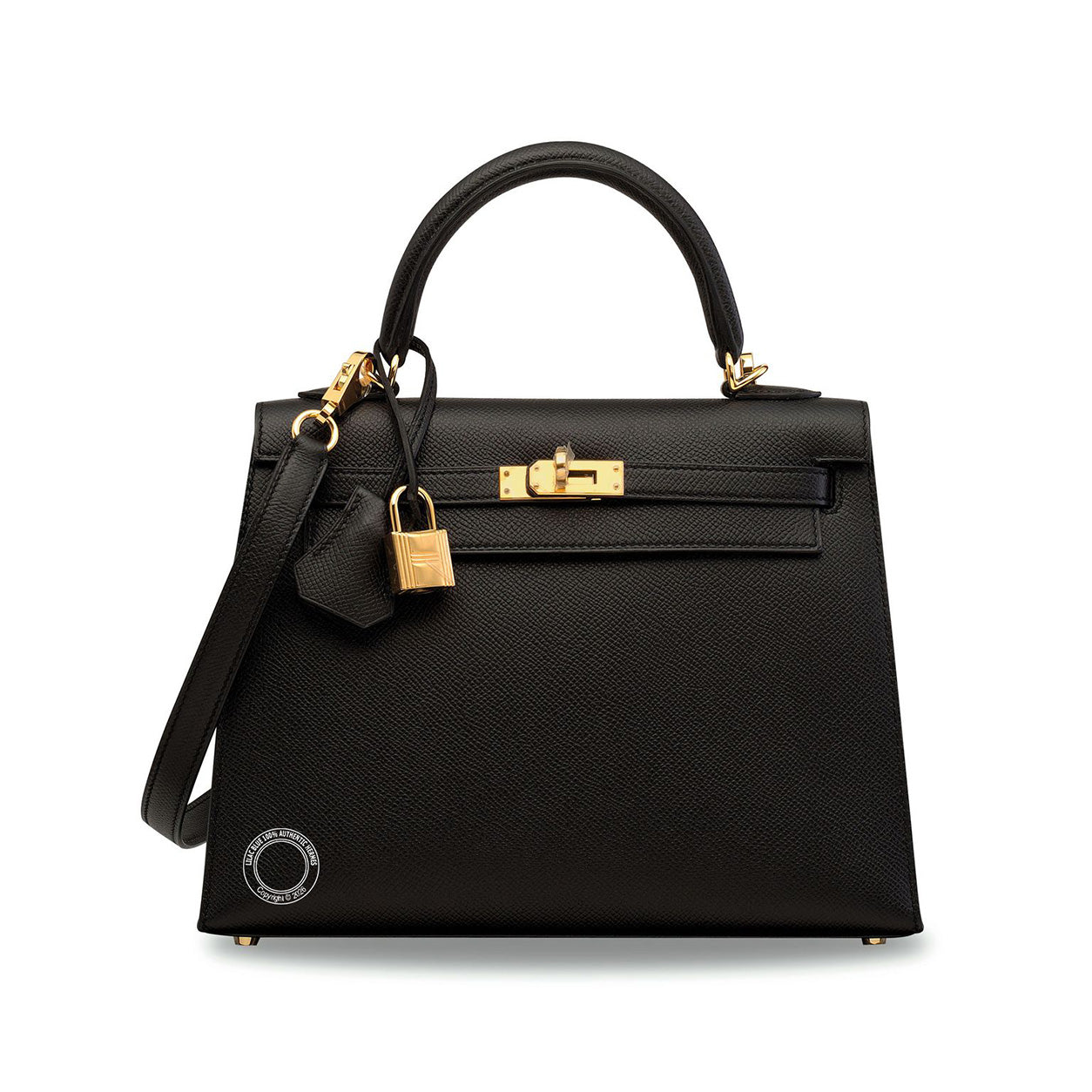 Hermès Kelly 25cm Black Epsom GHW