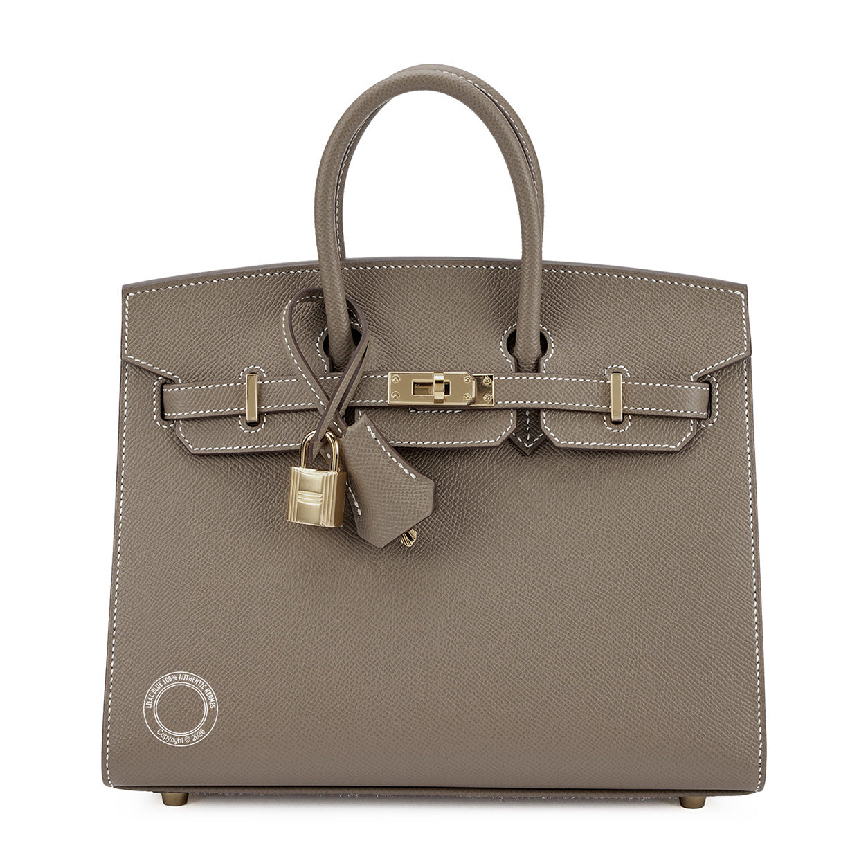 Hermès Birkin 25cm Etoupe Sellier Epsom GHW