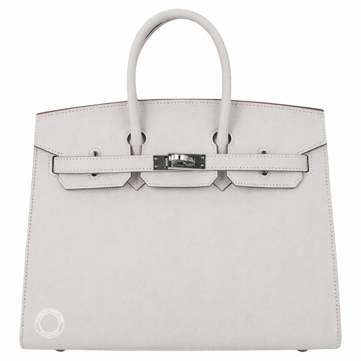 Hermès Birkin 25cm Gris Pale Epsom Sellier PHW