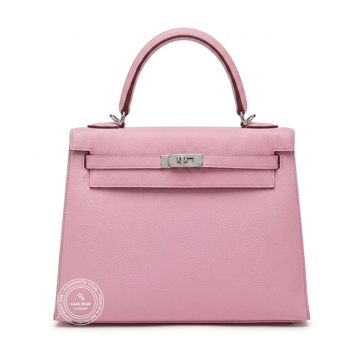 Hermès Kelly 25cm Mauve Sylvestre Epsom PHW