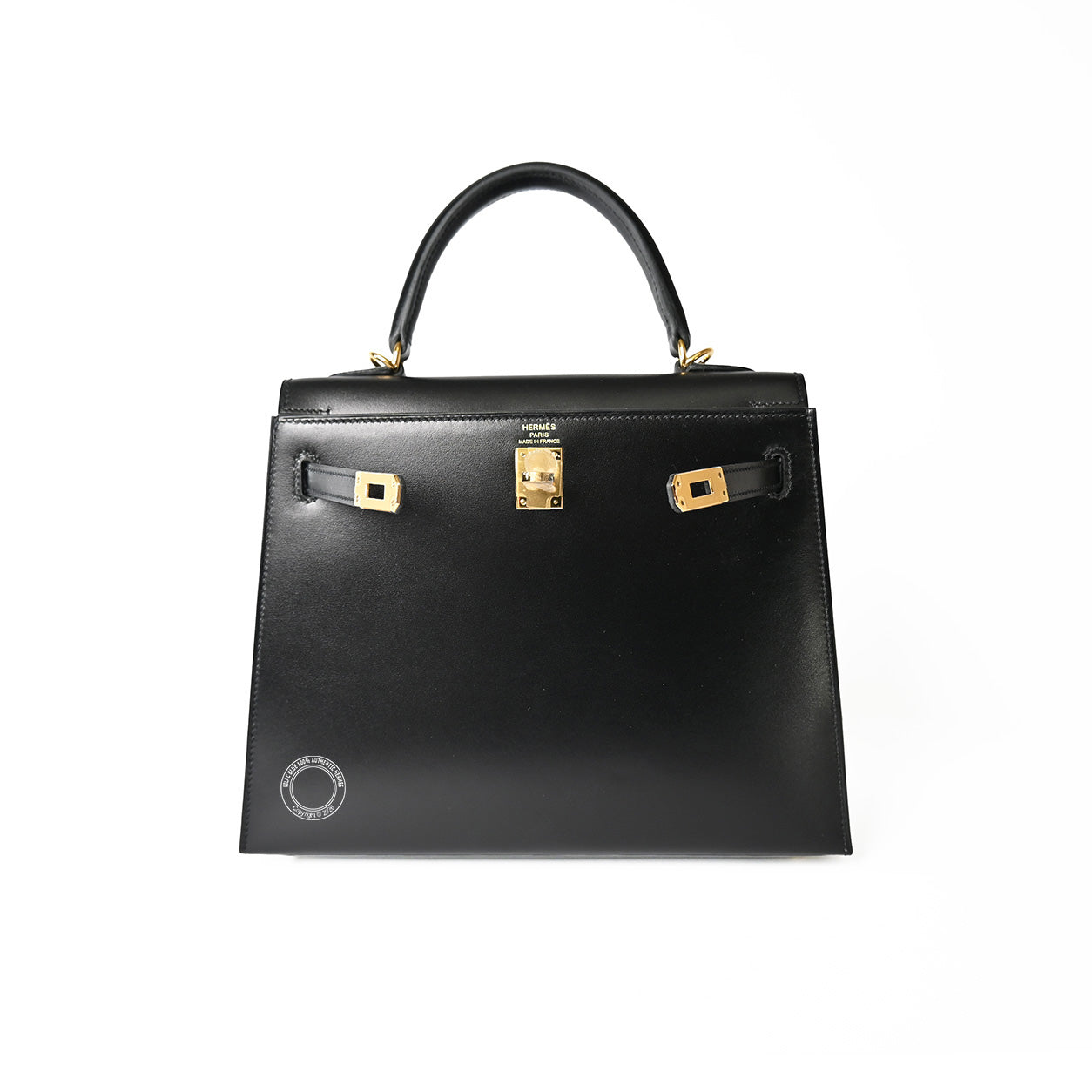 Hermès Kelly 25cm Black Box GHW