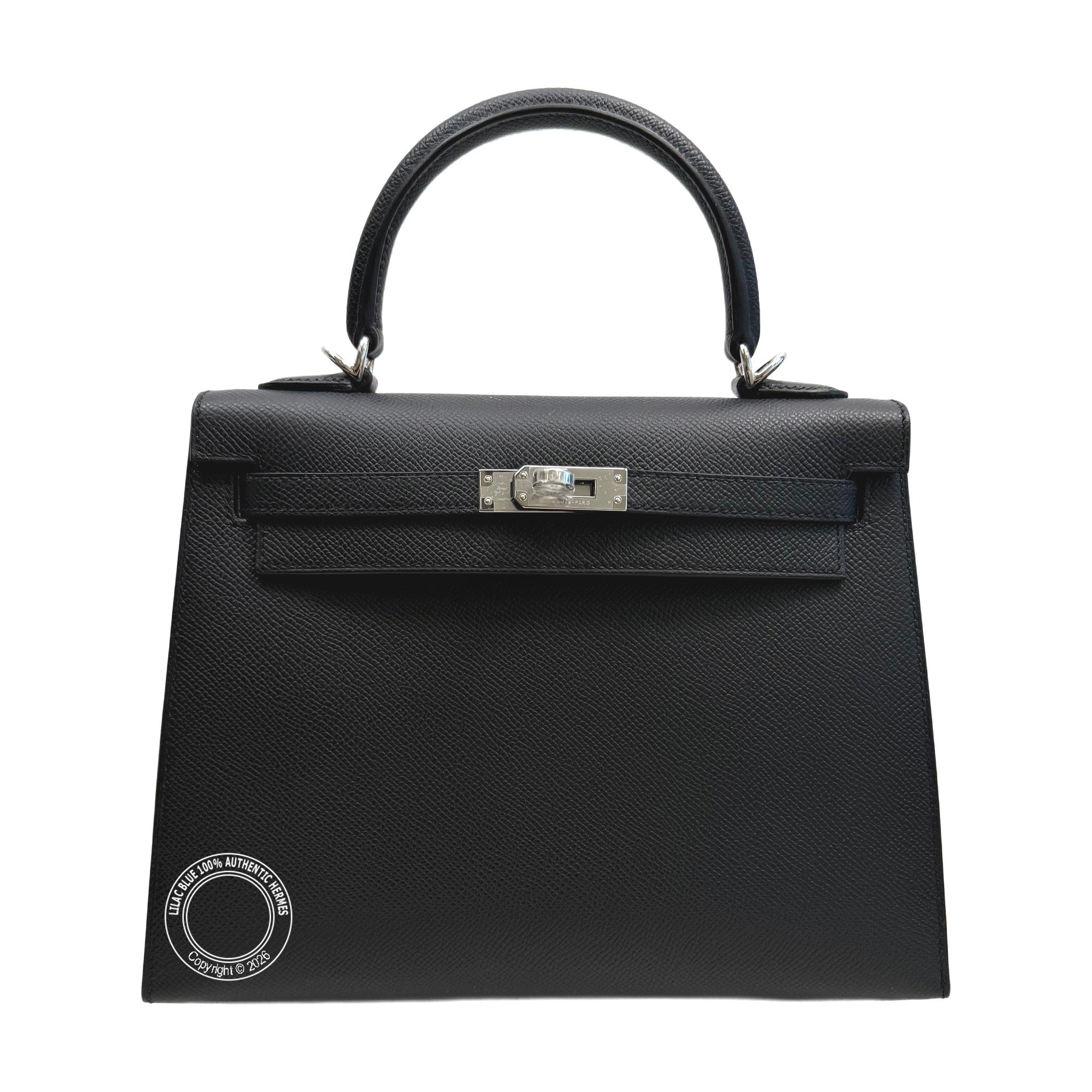Hermès Kelly 25cm Black Epsom PHW