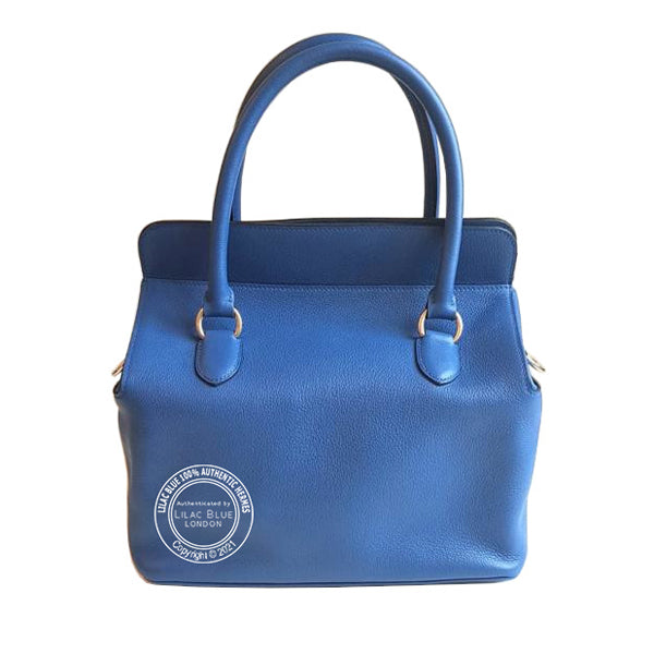 Hermès Toolbox 26cm Bleu Zellige Novillo PHW - Preloved