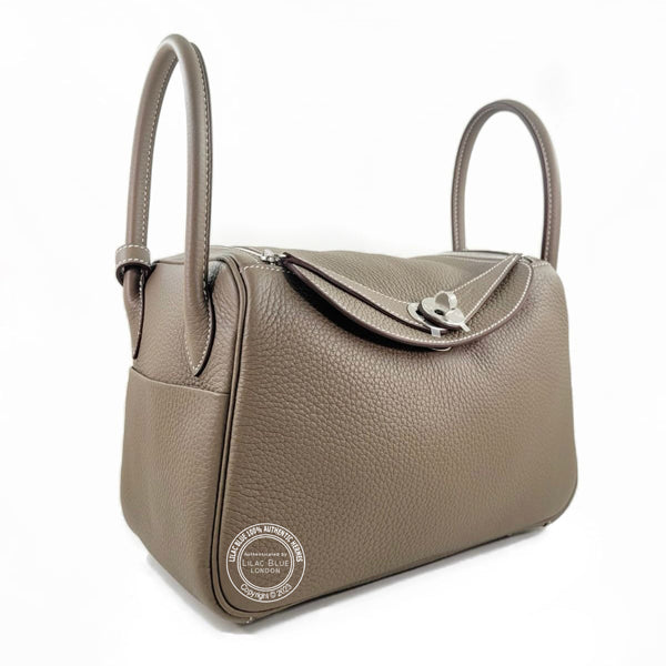 Hermès Lindy 26cm Etoupe Clemence PHW
