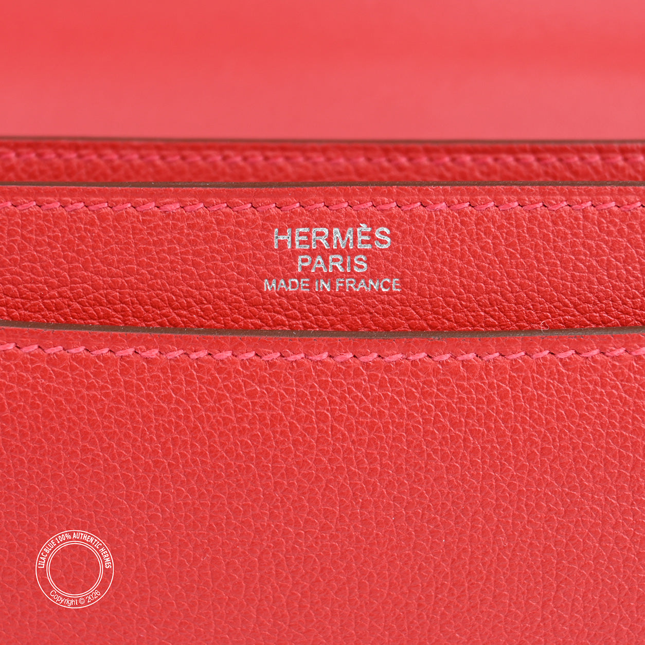Hermès 2002 26cm Rouge de Coeur Evercolor Swift PHW - Preloved