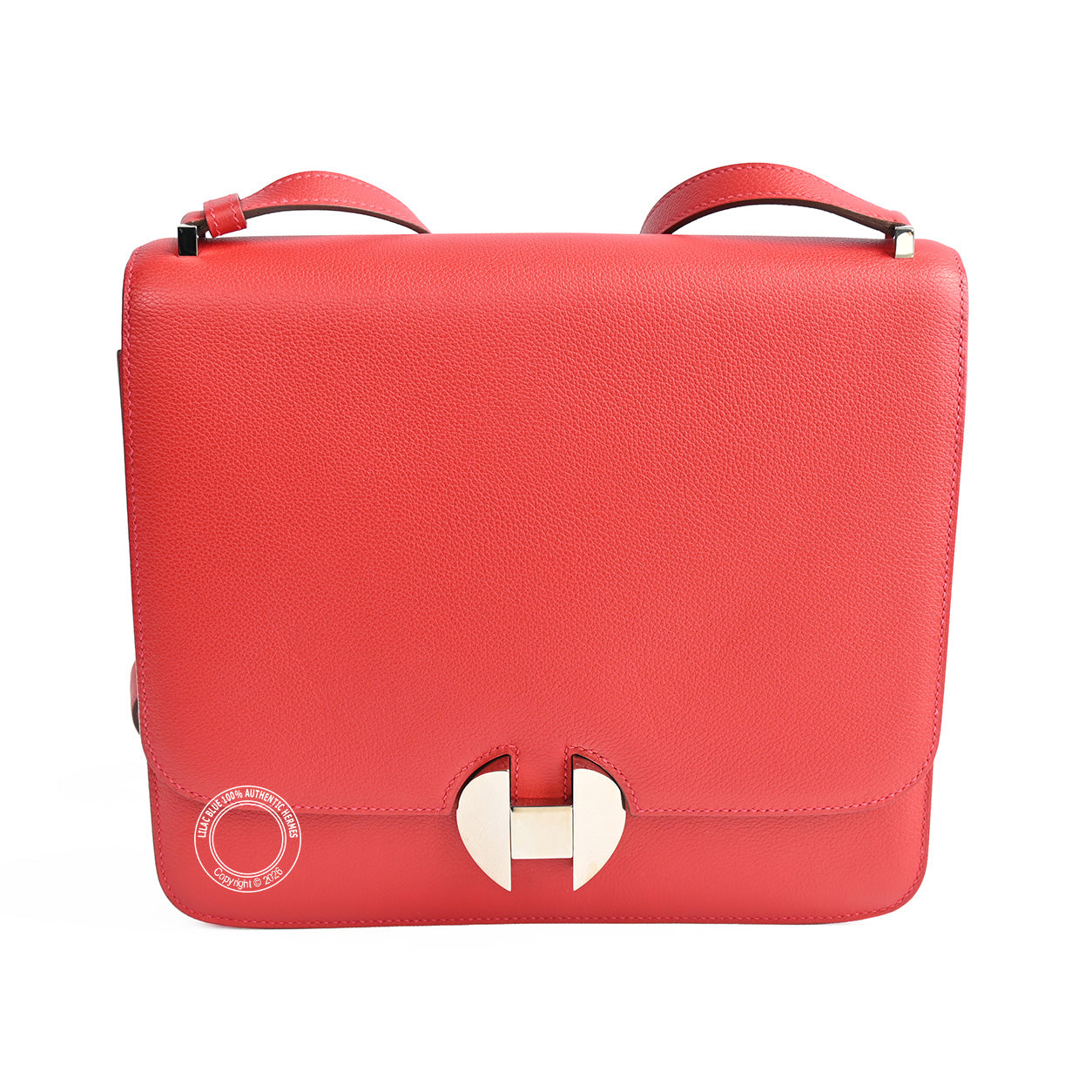 Hermès 2002 26cm Rouge de Coeur Evercolor Swift PHW - Preloved