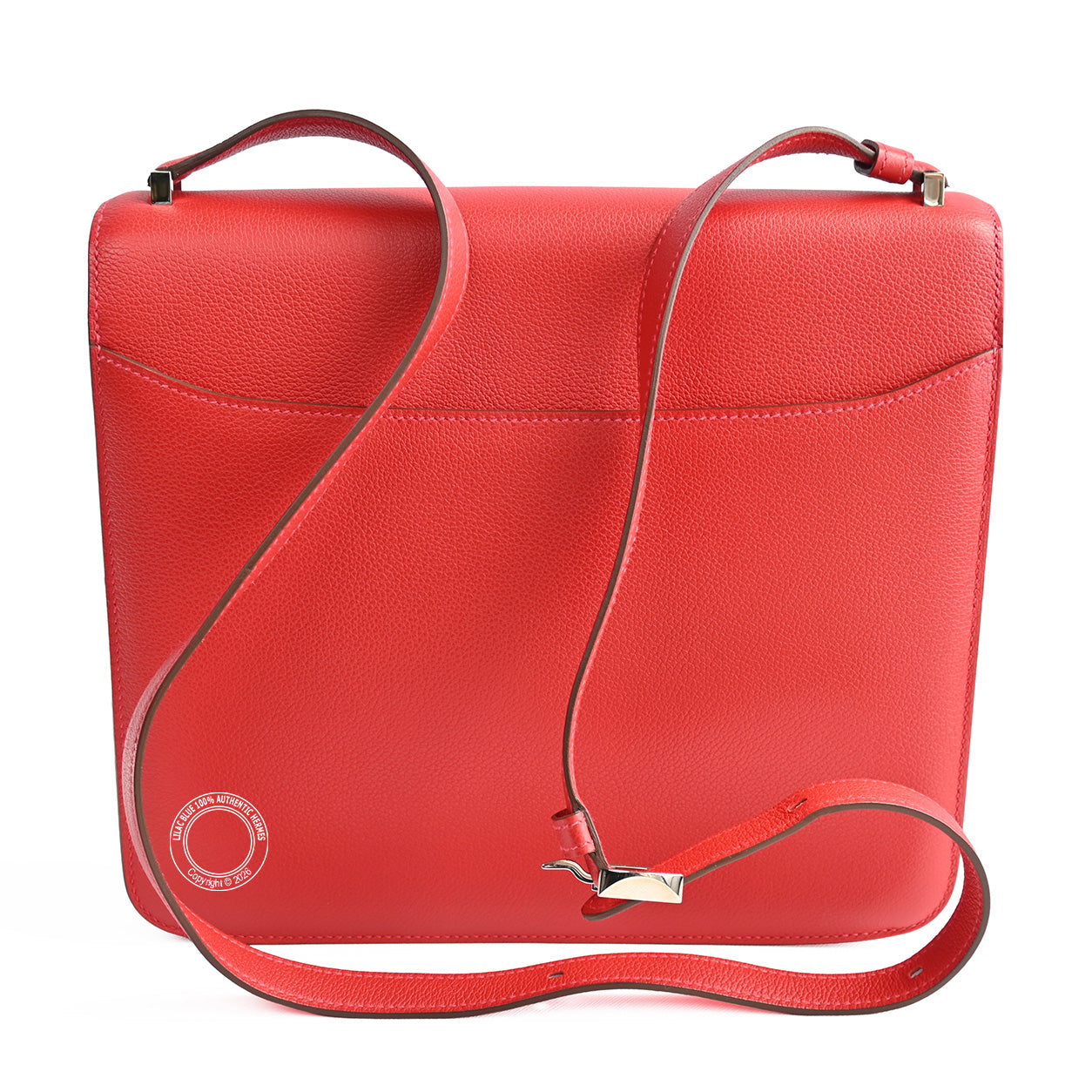 Hermès 2002 26cm Rouge de Coeur Evercolor Swift PHW - Preloved
