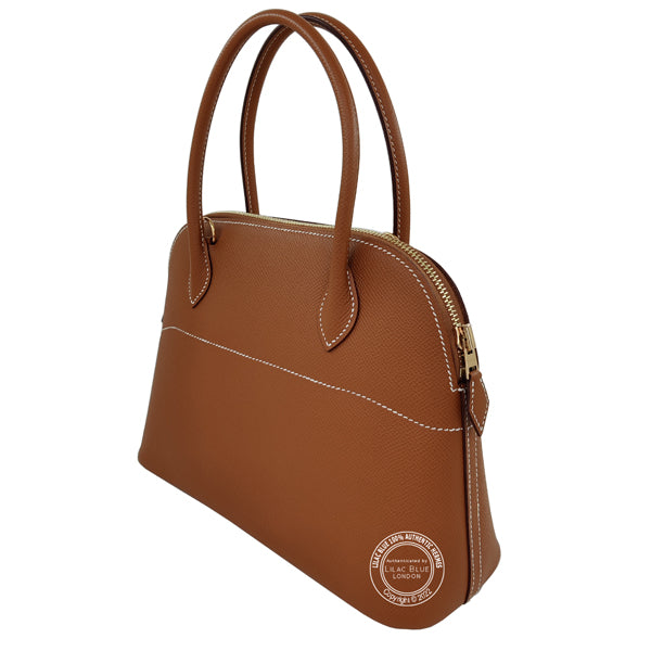 Hermès Bolide 27cm Gold Epsom GHW