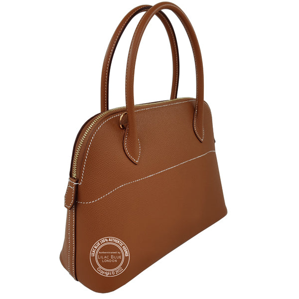 Hermès Bolide 27cm Gold Epsom GHW
