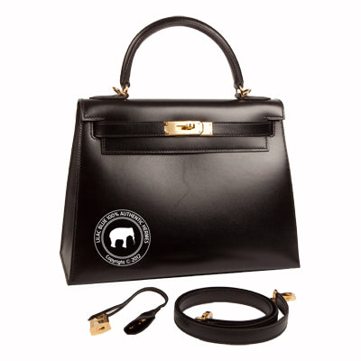 Hermès Kelly 28cm Black Box GHW