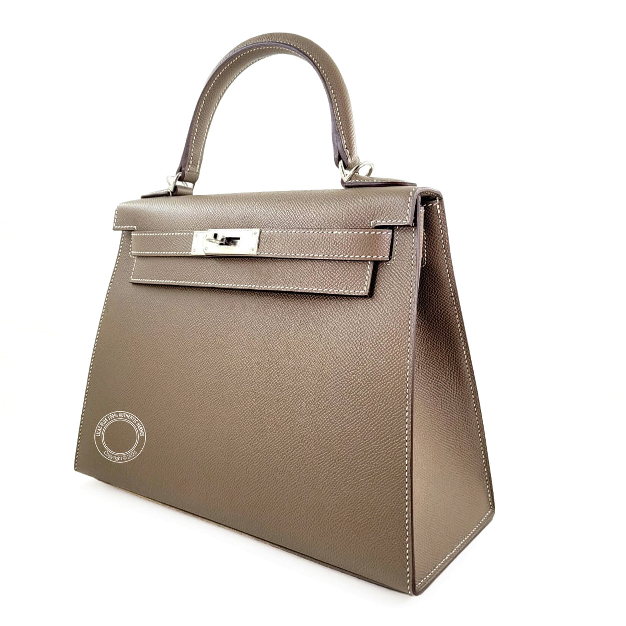 Hermès Kelly 28cm Etoupe Epsom PHW