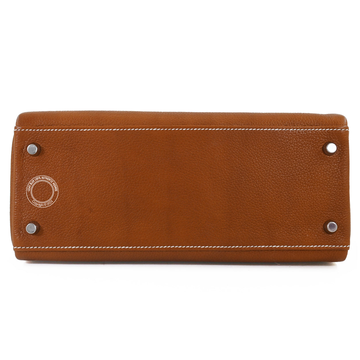 Hermès Kelly 28cm Fauve Barenia PHW
