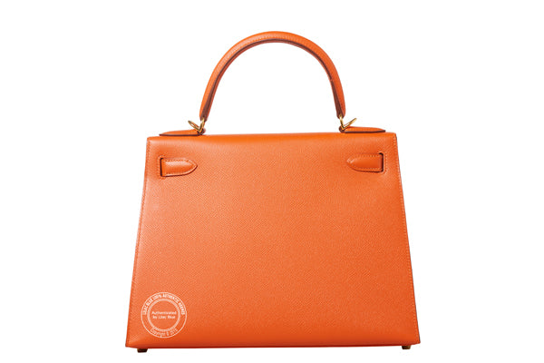 Hermès Kelly 28cm Feu Epsom GHW