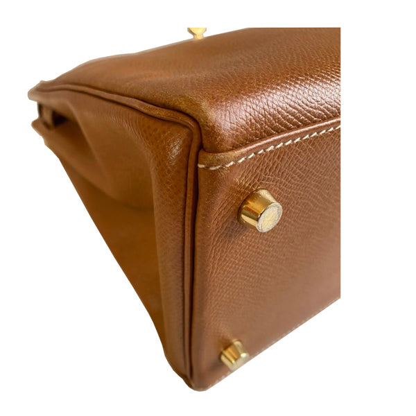 Hermès Kelly 28cm Gold Courchevel GHW - Vintage