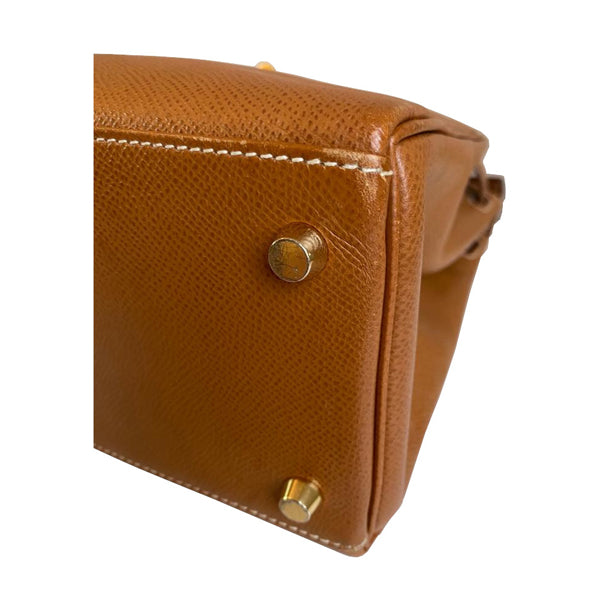 Hermès Kelly 28cm Gold Courchevel GHW - Vintage