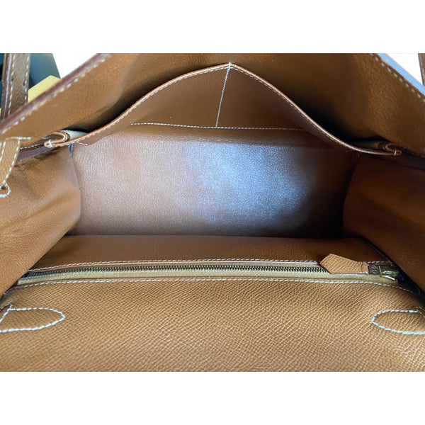 Hermès Kelly 28cm Gold Courchevel GHW - Vintage