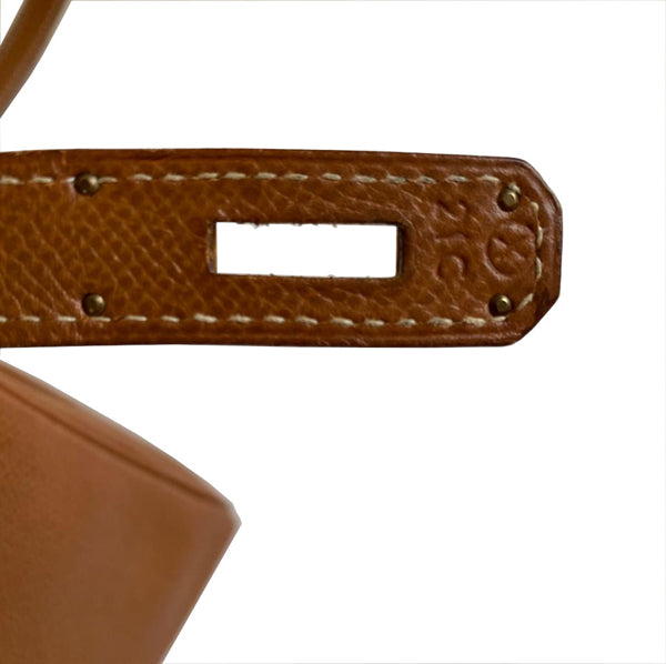 Hermès Kelly 28cm Gold Courchevel GHW - Vintage