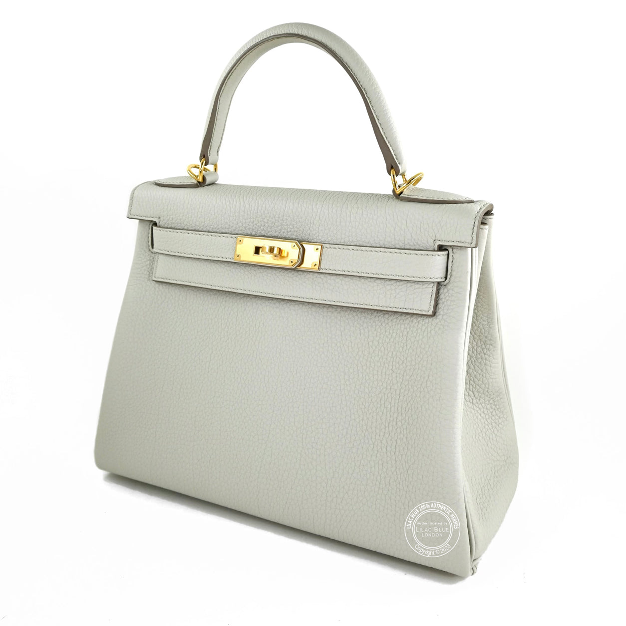 Hermès Kelly 28cm Gris Perle Togo GHW