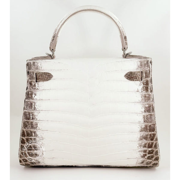 Hermès Kelly 28cm Himalaya Matte Croc PHW