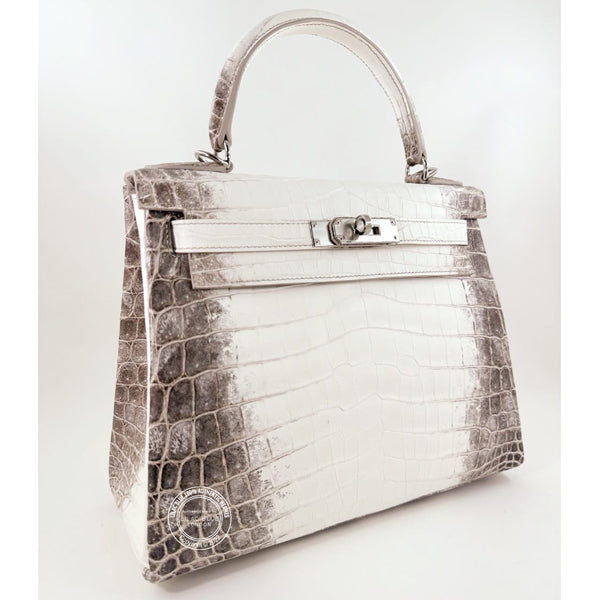 Hermès Kelly 28cm Himalaya Matte Croc PHW