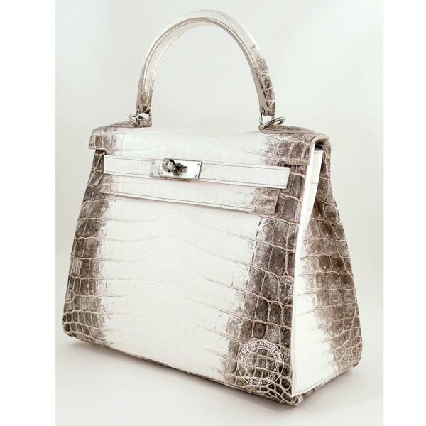 Hermès Kelly 28cm Himalaya Matte Croc PHW