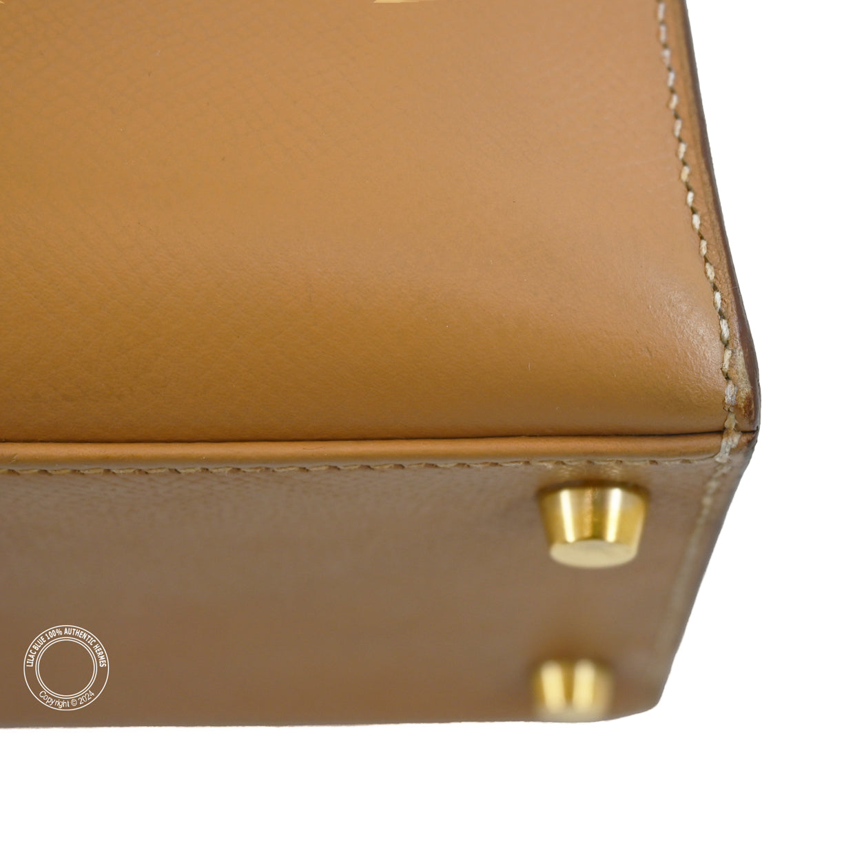 Hermès Kelly 28cm Natural Courchevel GHW - Vintage