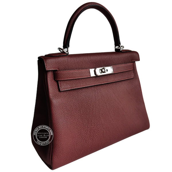 Hermès Kelly 28cm Rouge Sellier Togo PHW