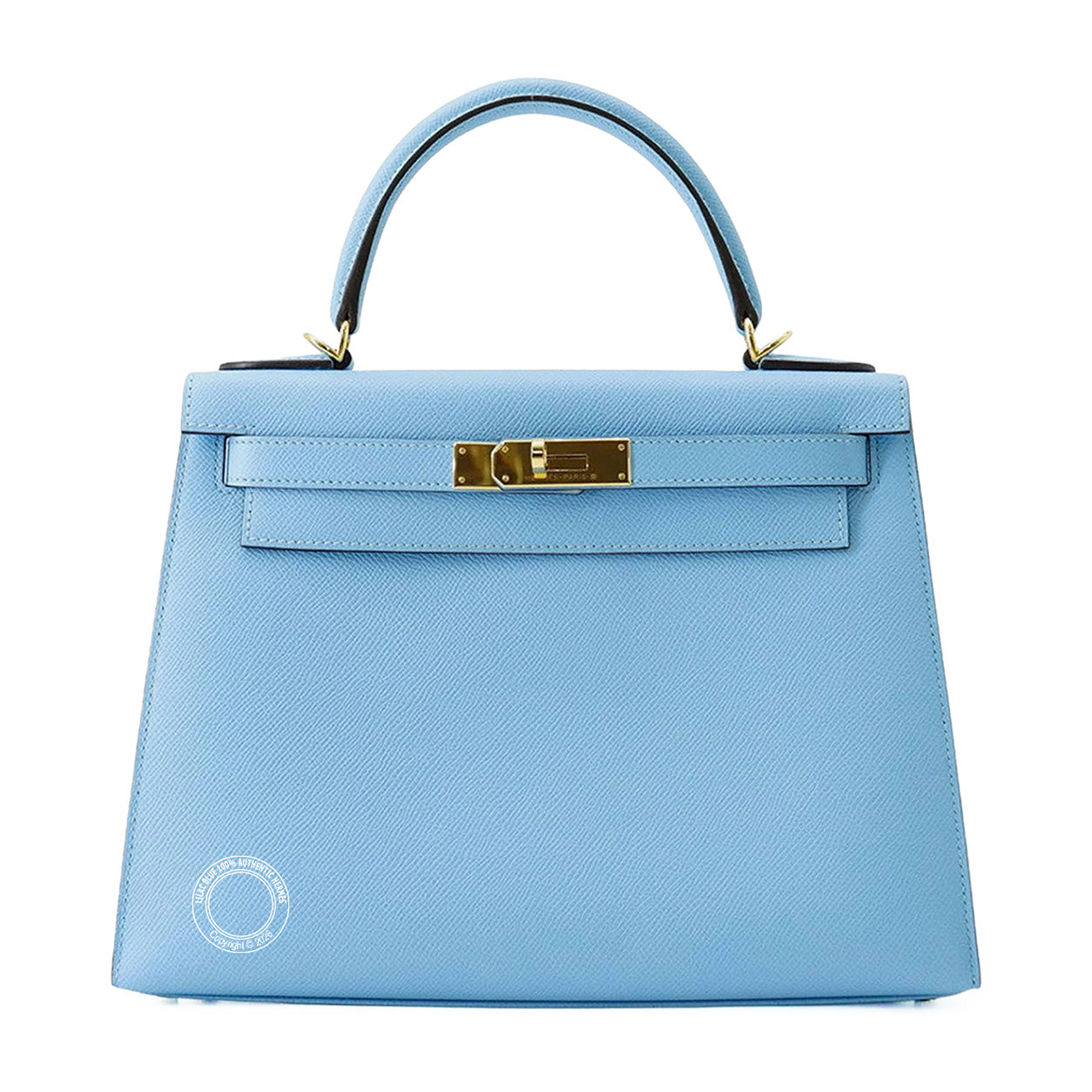 Hermès Kelly 28cm Celeste Epsom GHW